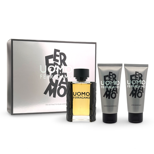 gift set uomo by ferragamo 3pcs