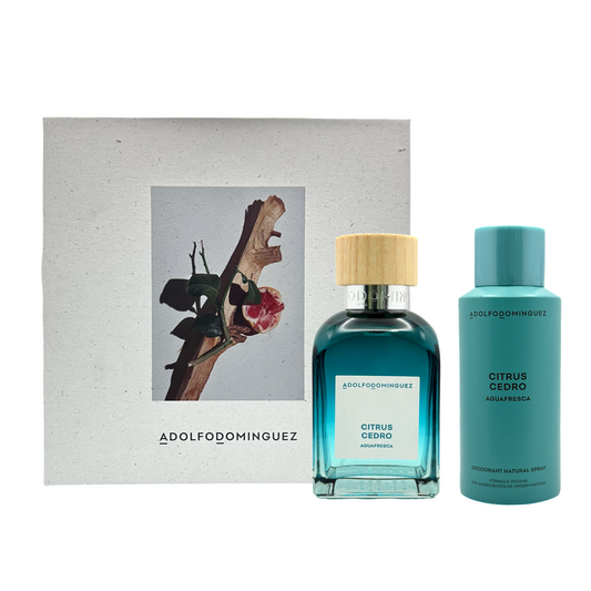 gift set citrus cedro aguafresca by adolfo dominguez edt