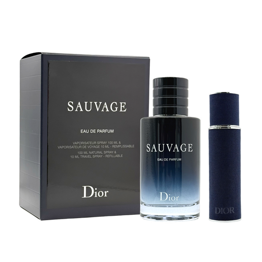 gift set sauvage by dior 2pcs