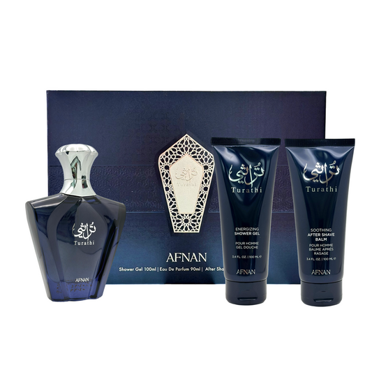gift set turathi blue by afnan 3pcs
