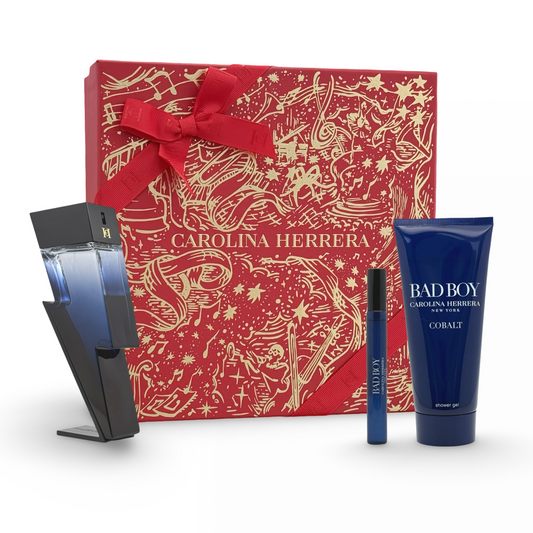 gift set bad boy cobalt by carolina herrera 3pcs
