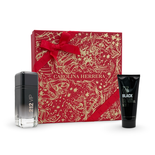 gift set 212 vip black by carolina herrera 2pcs