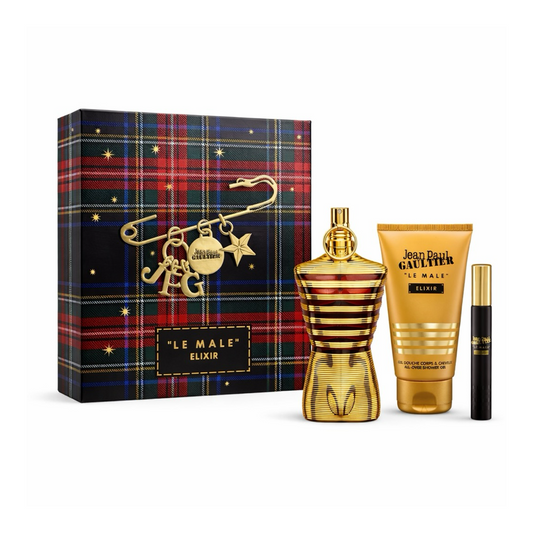gift set jean paul gaultier le male elixir 3pcs