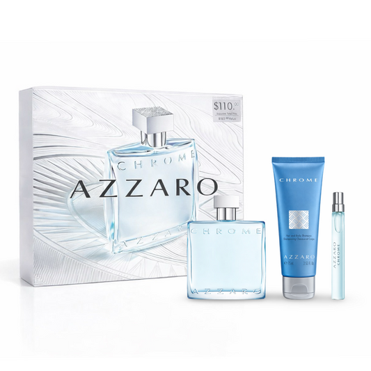 gift set azzaro chrome 3pcs