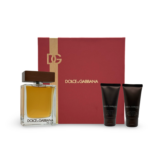 gift set the one pour homme by dolce & gabbana 3pcs